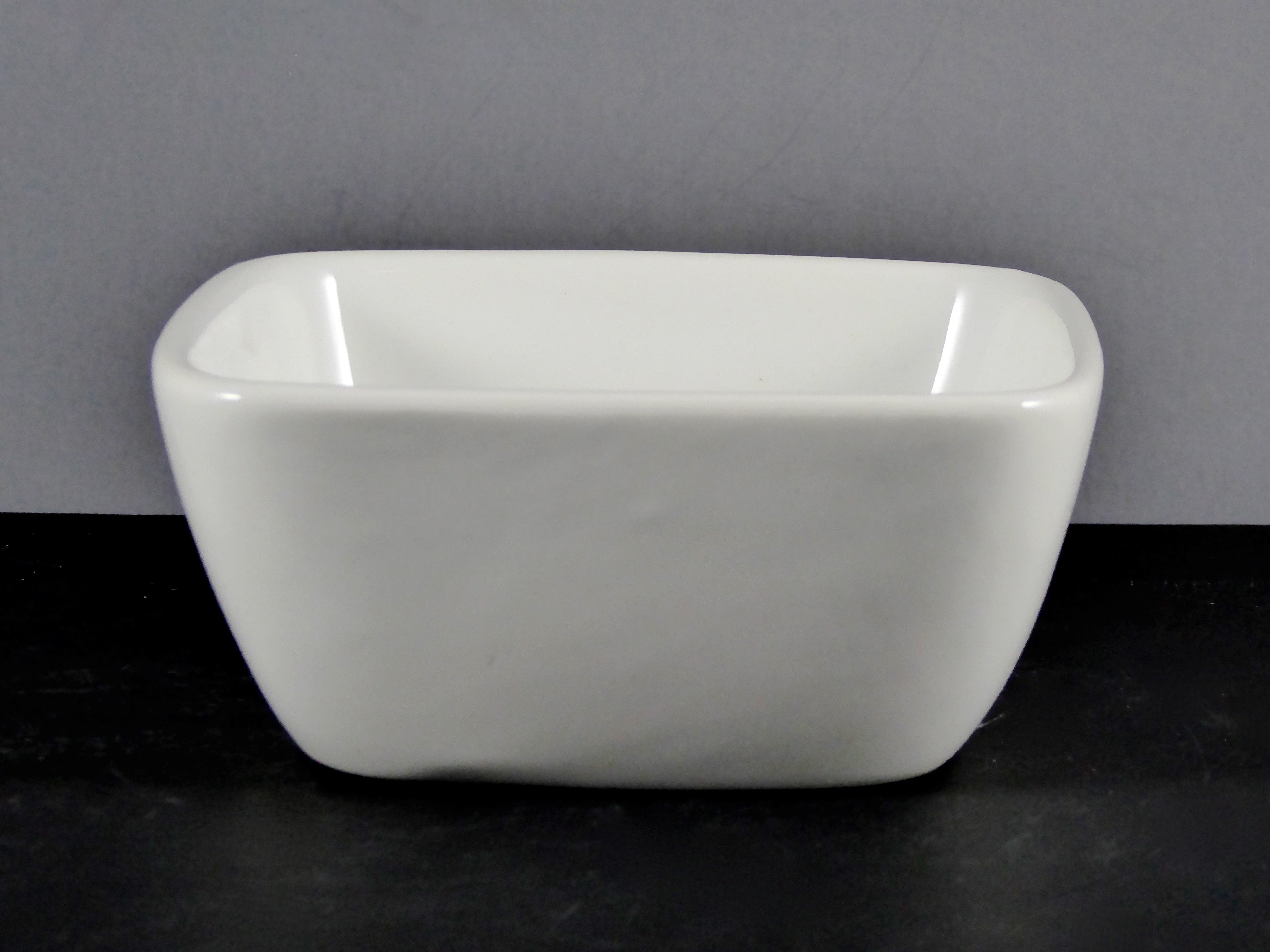 #12062 BOWL 4.75" SQUARE ROUNDED (12 OZ.) - White Ceramic Bowl for Food Service, Decor, and Household Use