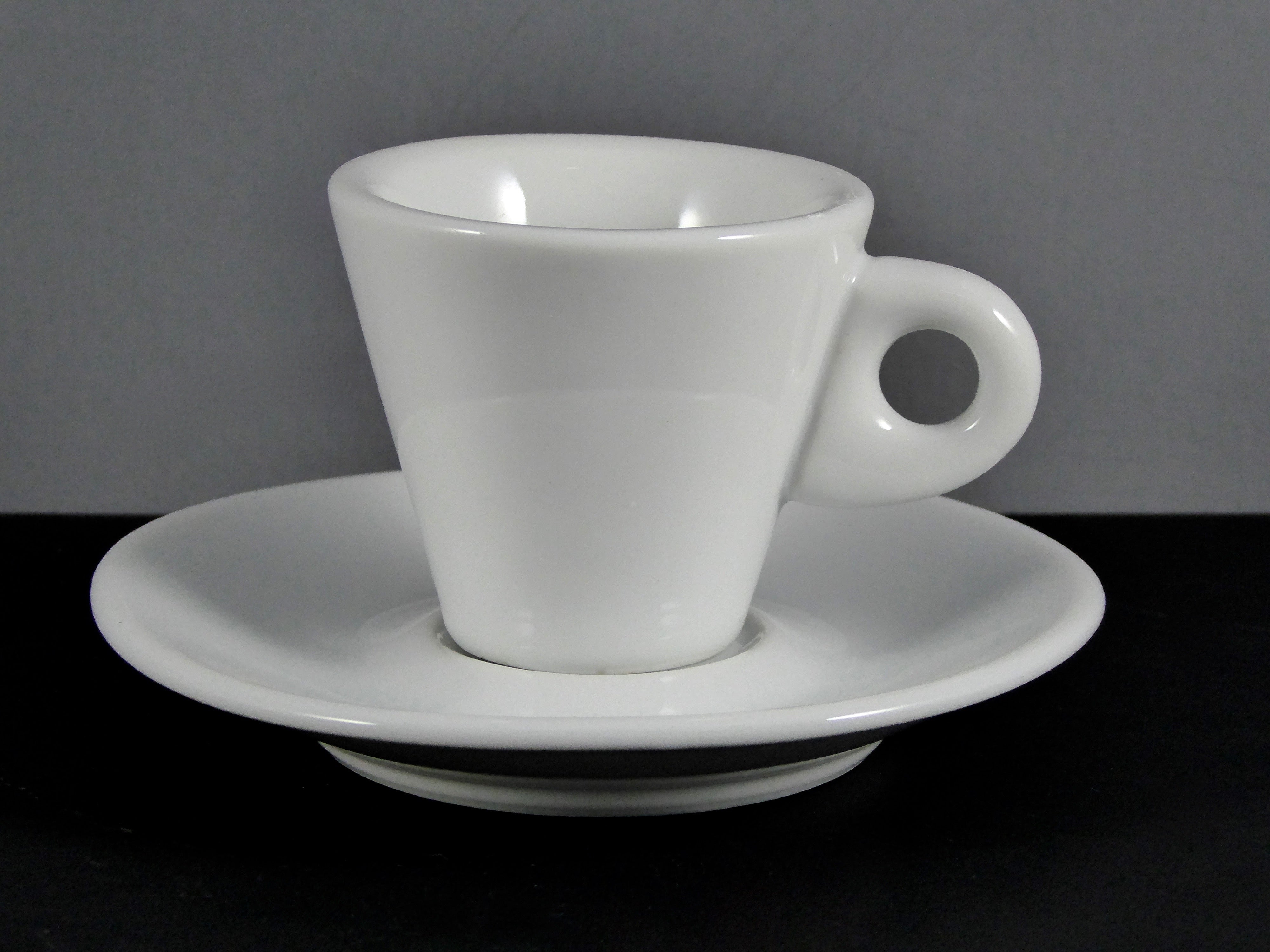 High - Quality #13020 ESPRESSO CUP & SAUCER (3 OZ.) - White Ceramic for Espresso, Macchiato - 72 per Case