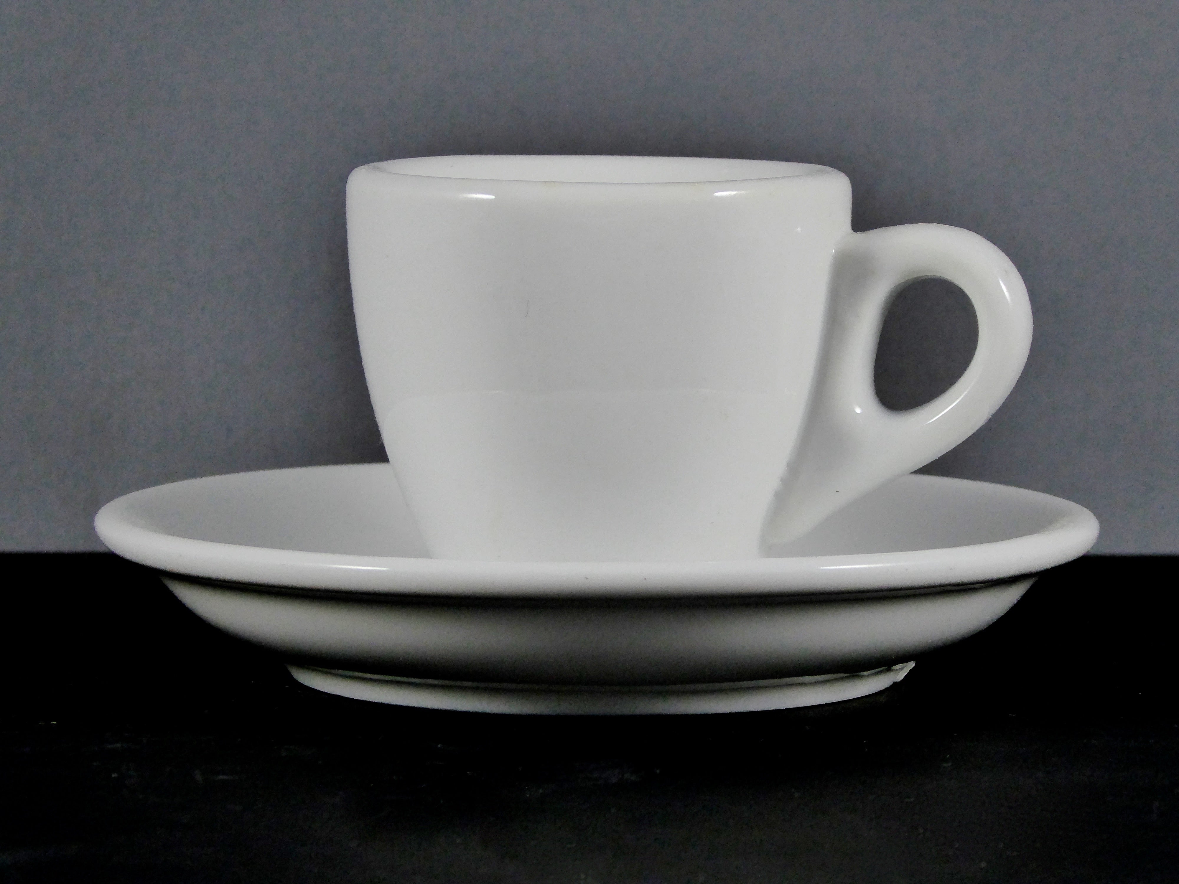 Default Title - #13021 ESPRESSO CUP & SAUCER (3 OZ.) - White Ceramic, Minimalist Design for Hot Beverages, Sold by Case