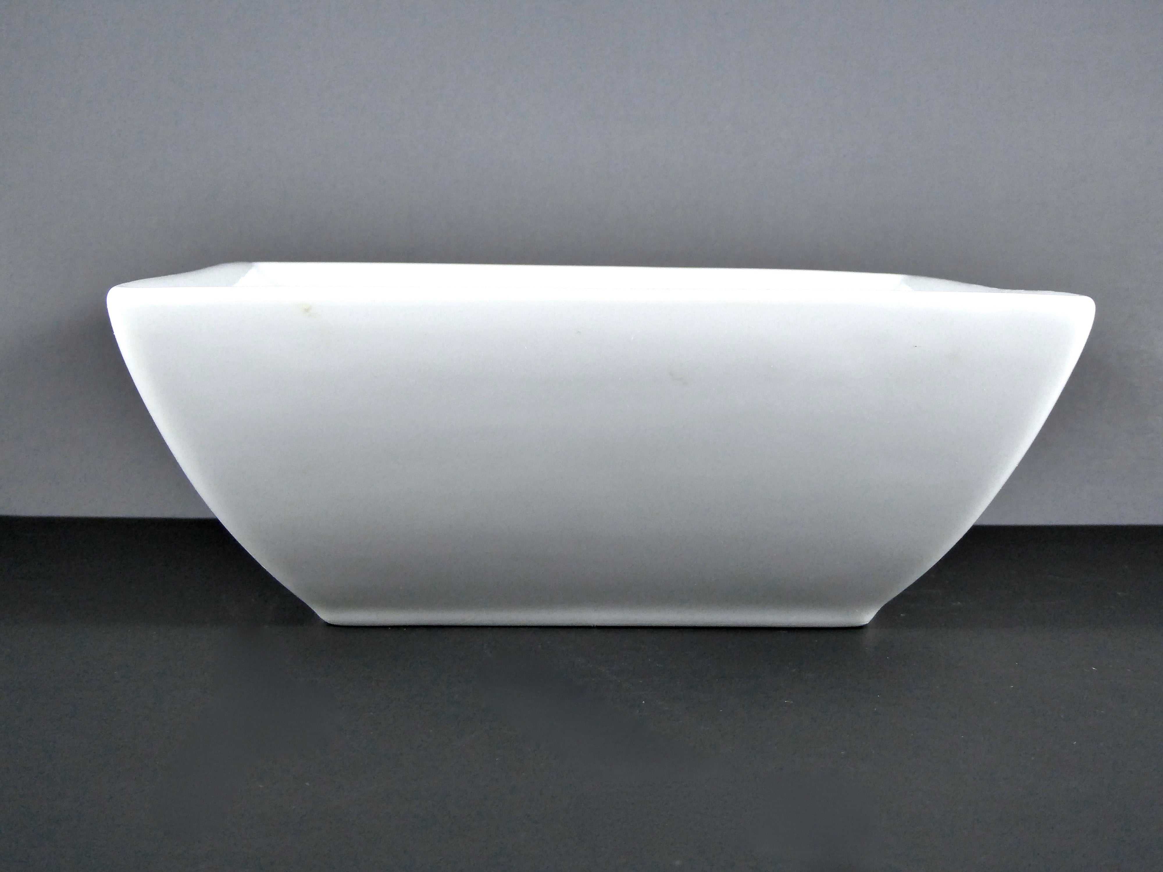 #13085 BOWL 9" SQUARE (80 OZ.) - White Ceramic Porcelain Serving Bowl with Modern Design, Sold by the Case