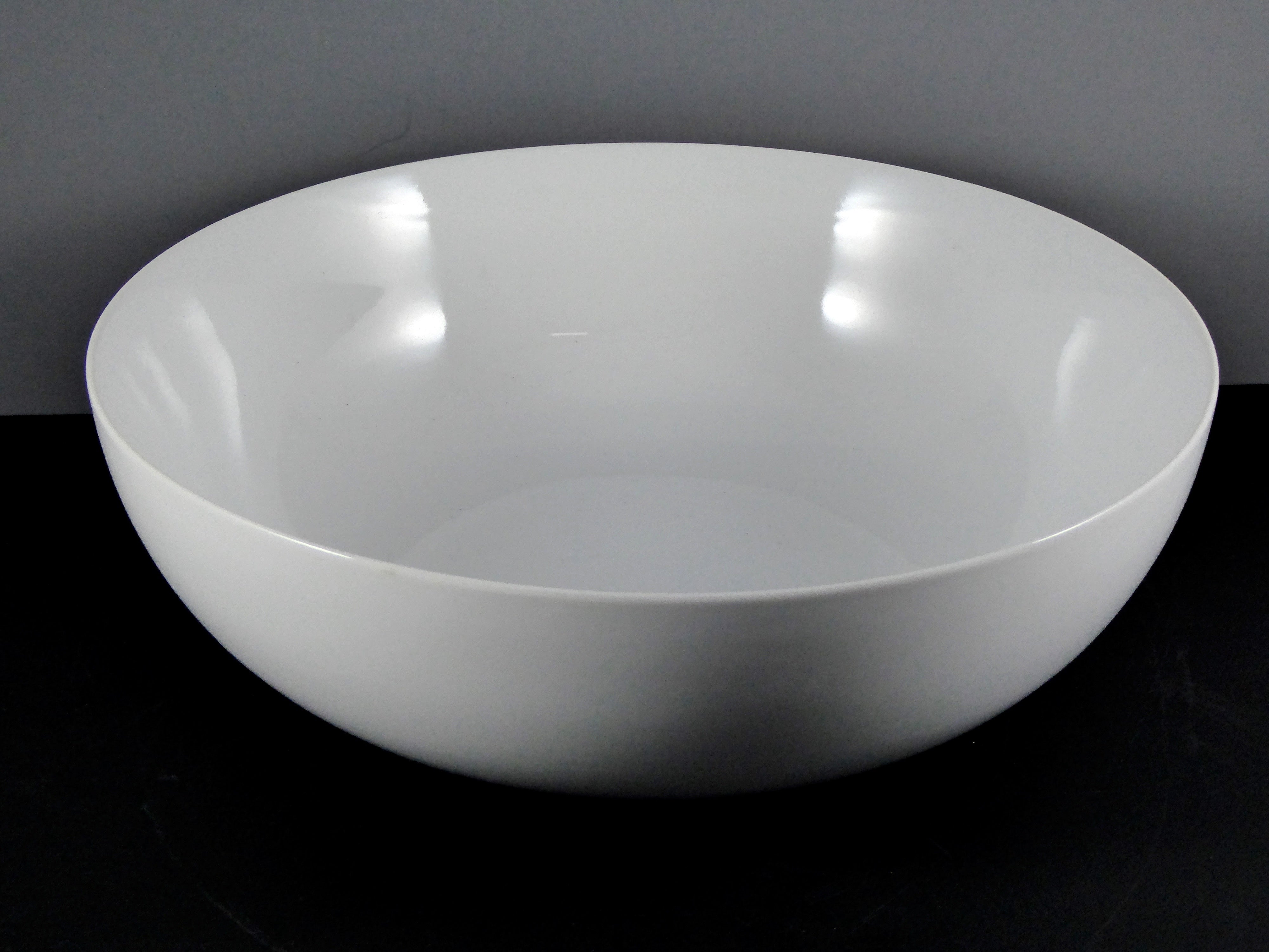 #13091 BOWL 11" x 4" ROUND (160 OZ.) - Large White Ceramic/Porcelain Bowl for Food Service & Decor