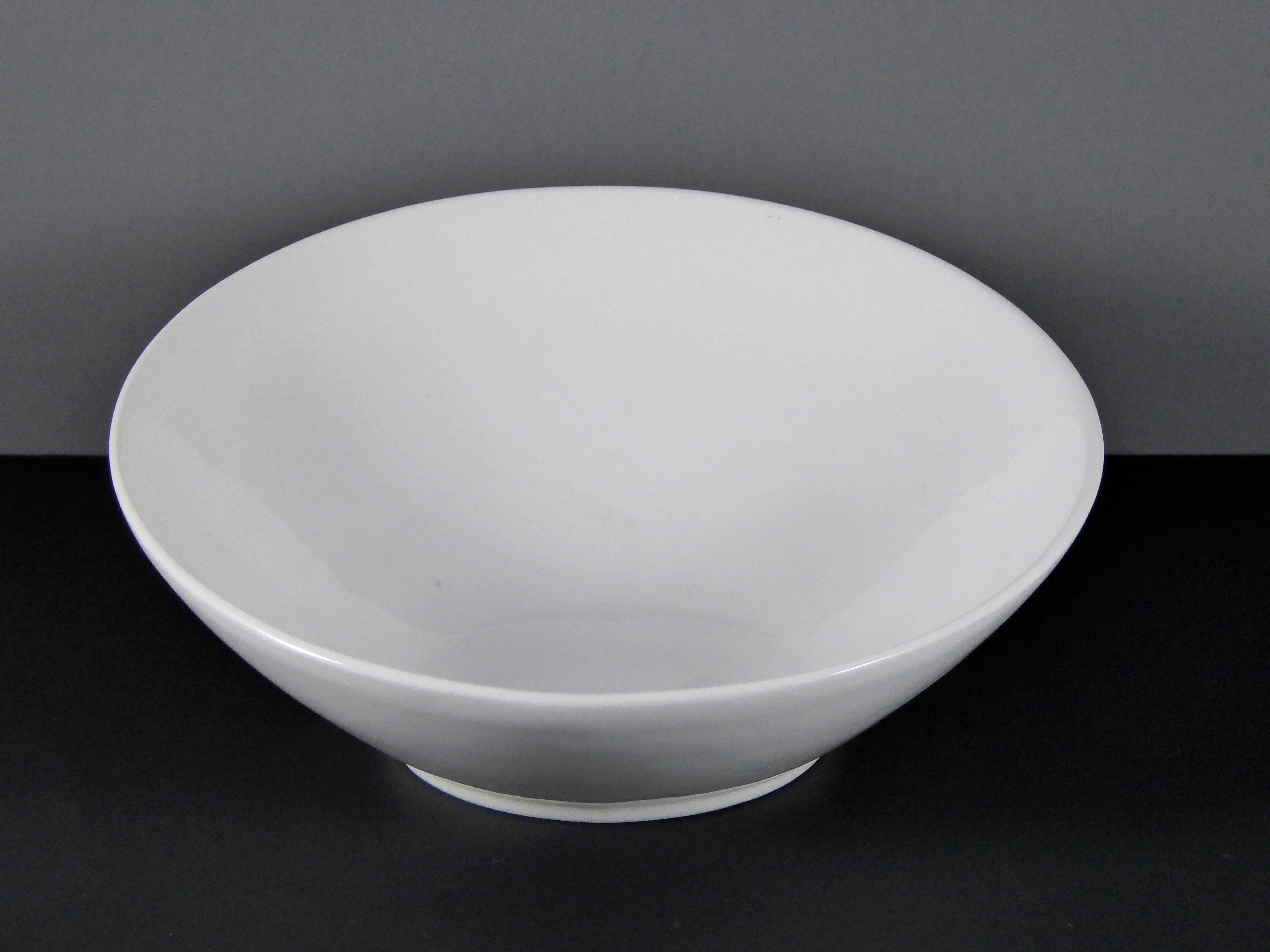 Default Title - #13096 8" Round Slanted 16 OZ. Ceramic/Porcelain White Serving Bowl - High - Quality, Versatile & Sold by Case