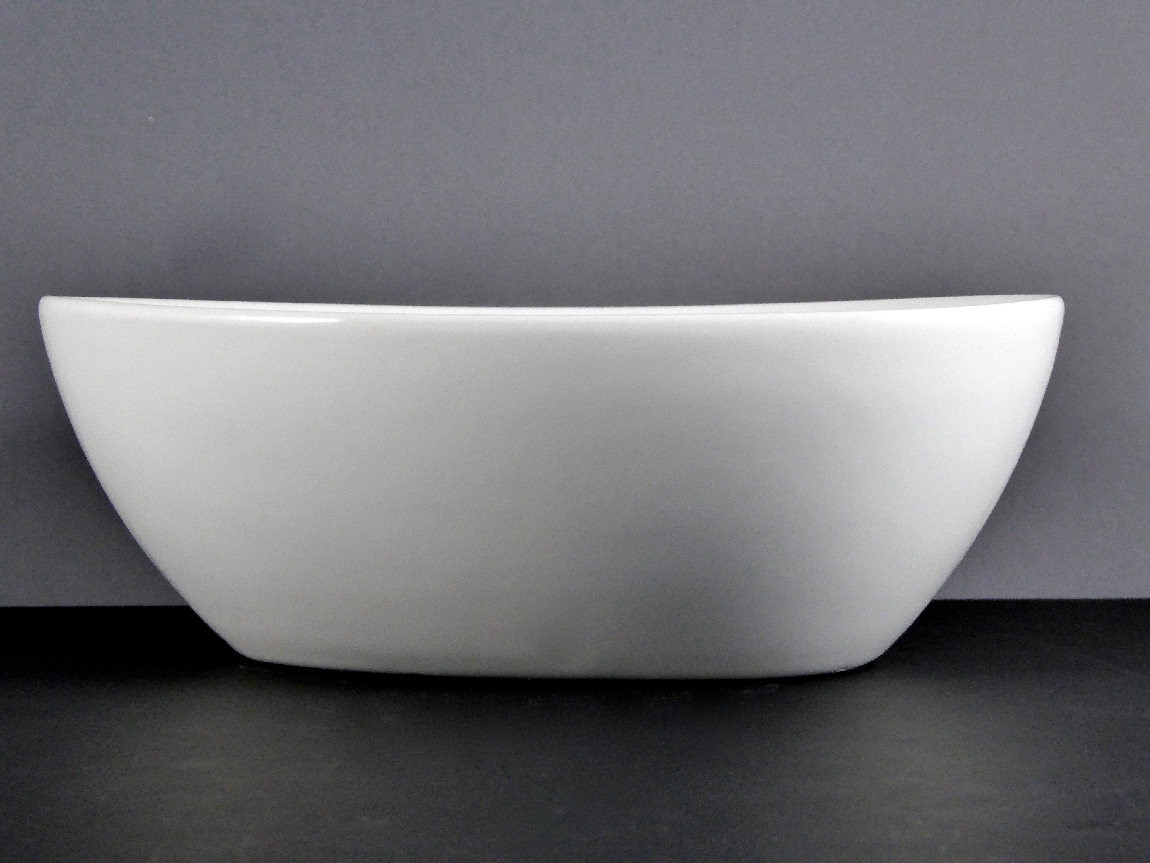 Default Title - #13106 White Ceramic/Porcelain Bowl 8.25" X 6.25" Egg Shape (24 OZ.), Ideal for Kitchen & Bathroom Use