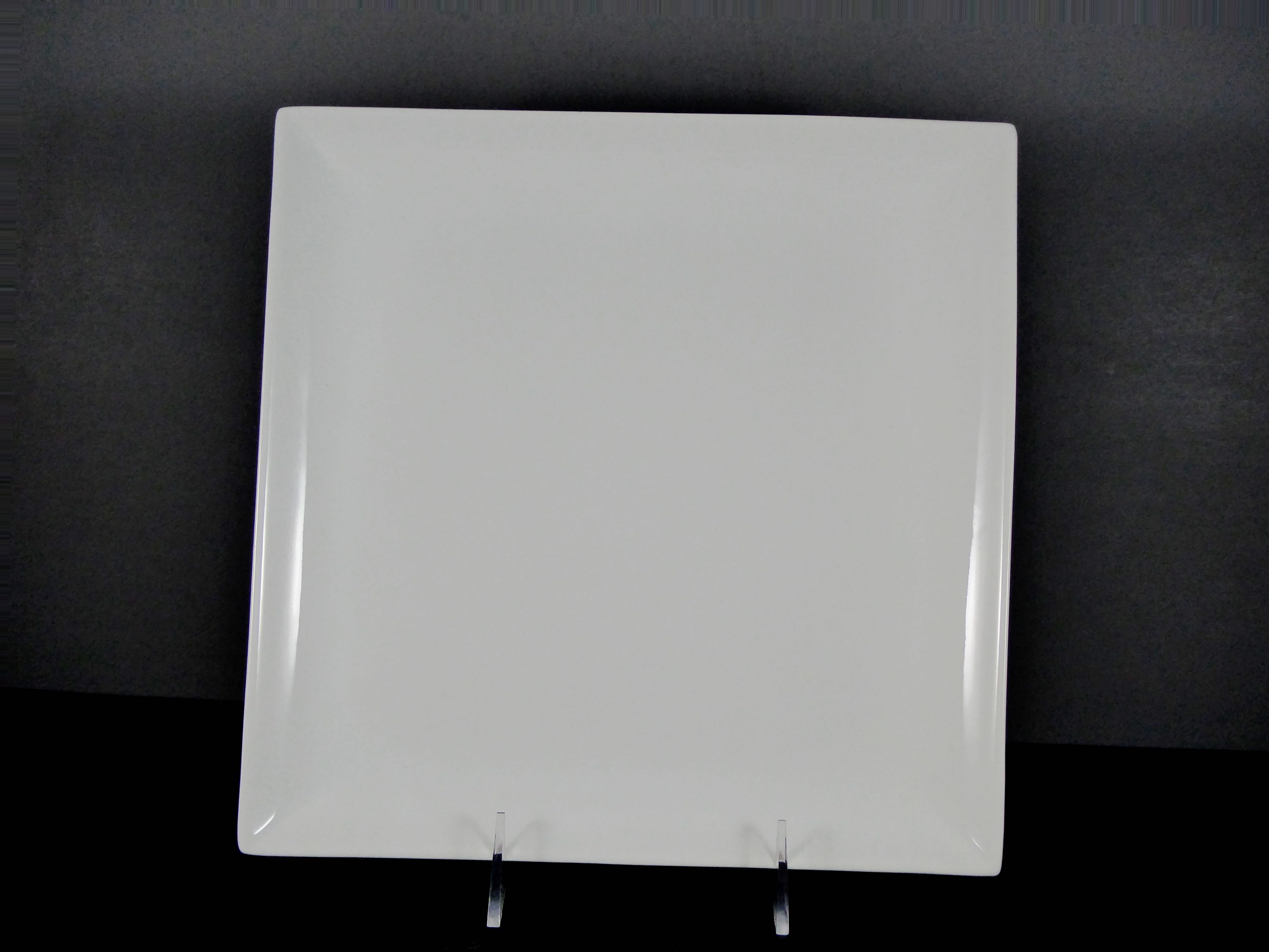#13198 PLATE 10" SQUARE NO RIM - High - Quality Ceramic/Porcelain Tableware for Serving & Decor, Sold by Case