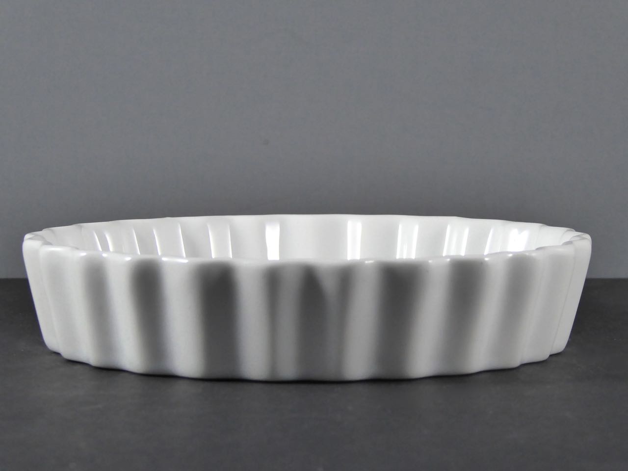 #15174 DISH 6" X 1.25" DEEP CRÈME BRULEE (8 OZ.) - High - Quality White Ceramic Baking & Serving Dish, Ideal for Various Dishes, Sold by Case