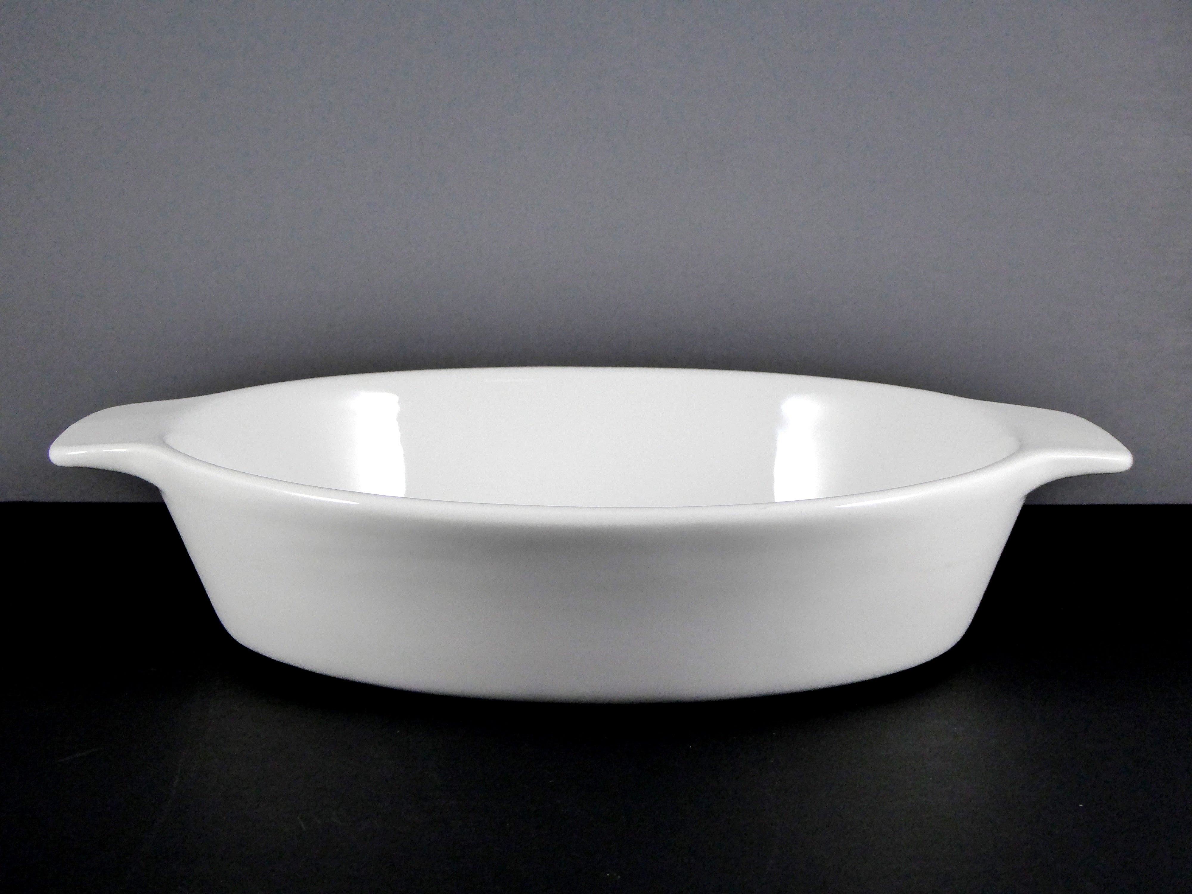Default Title - #15233 12" X 8.25" Oval Ceramic Baking Dish with Handles, 50 Oz, 12/Case for Oven - to - Table Use