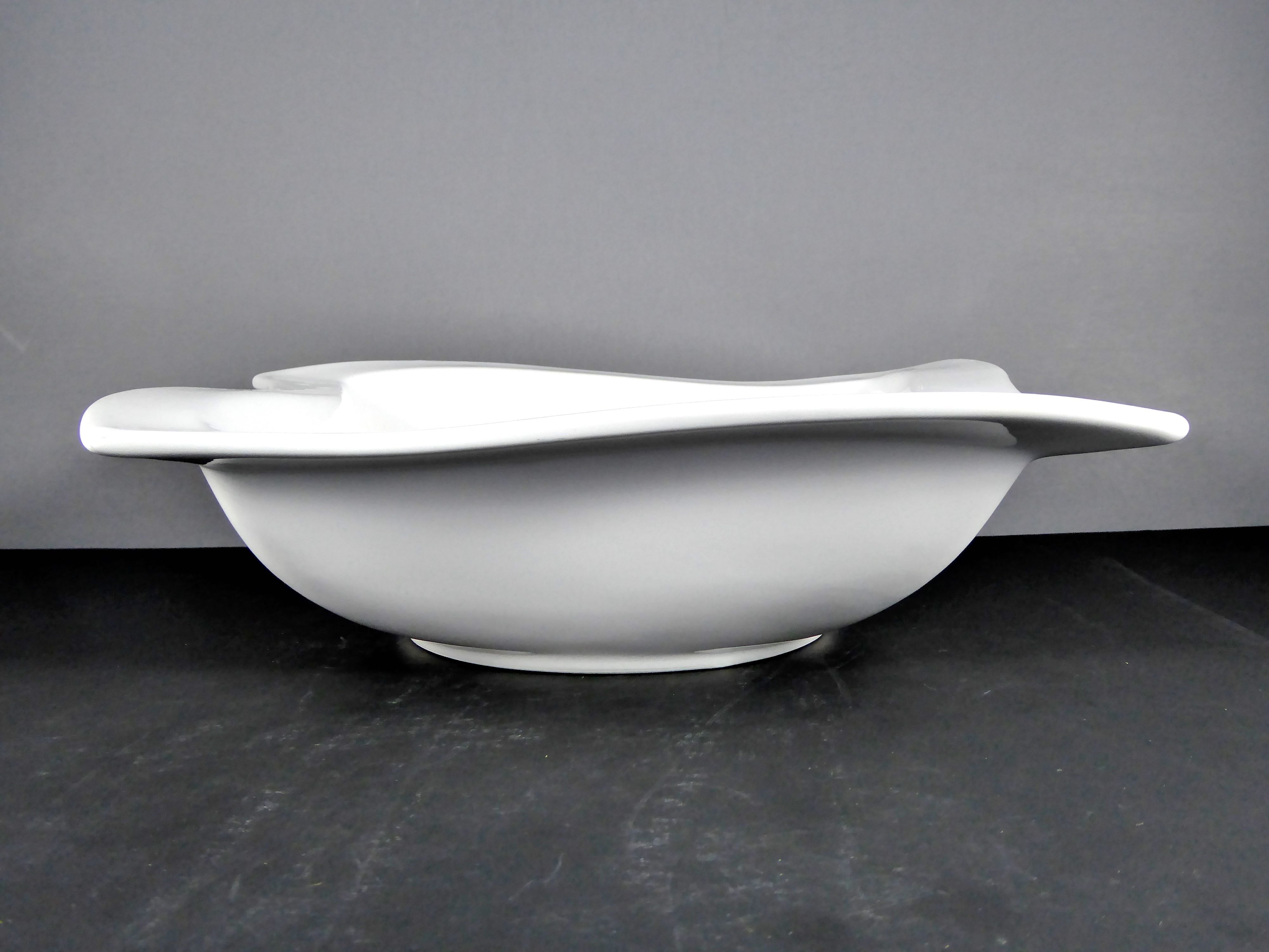 #15303 BOWL 10 75 SQUARE STAR SHAPE (96 OZ.) - Large Ceramic Serving Bowl with Modern Organic Design for Dining and Decor