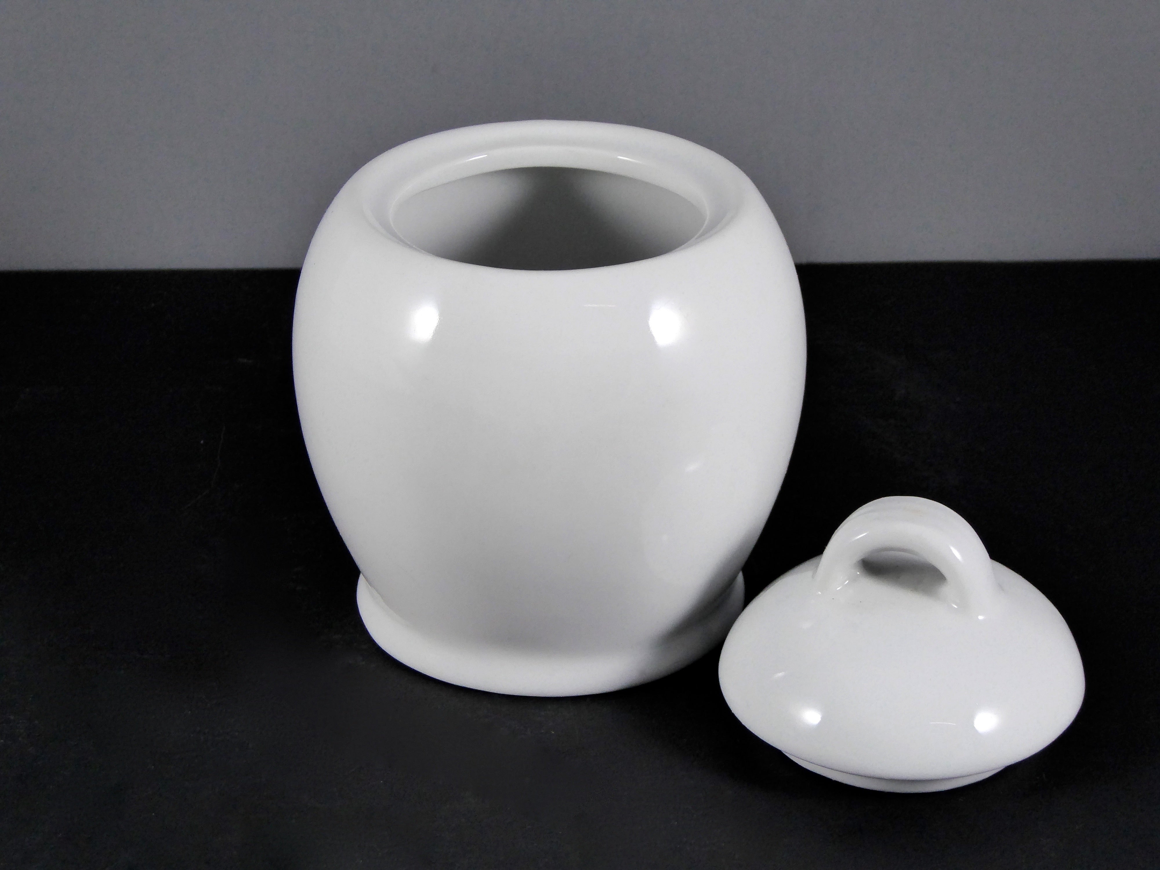 #2942 BOWL SUGAR (12 OZ.) - Small to Medium Lidded Ceramic Container for Kitchen Storage and Decor, Sold by the Case