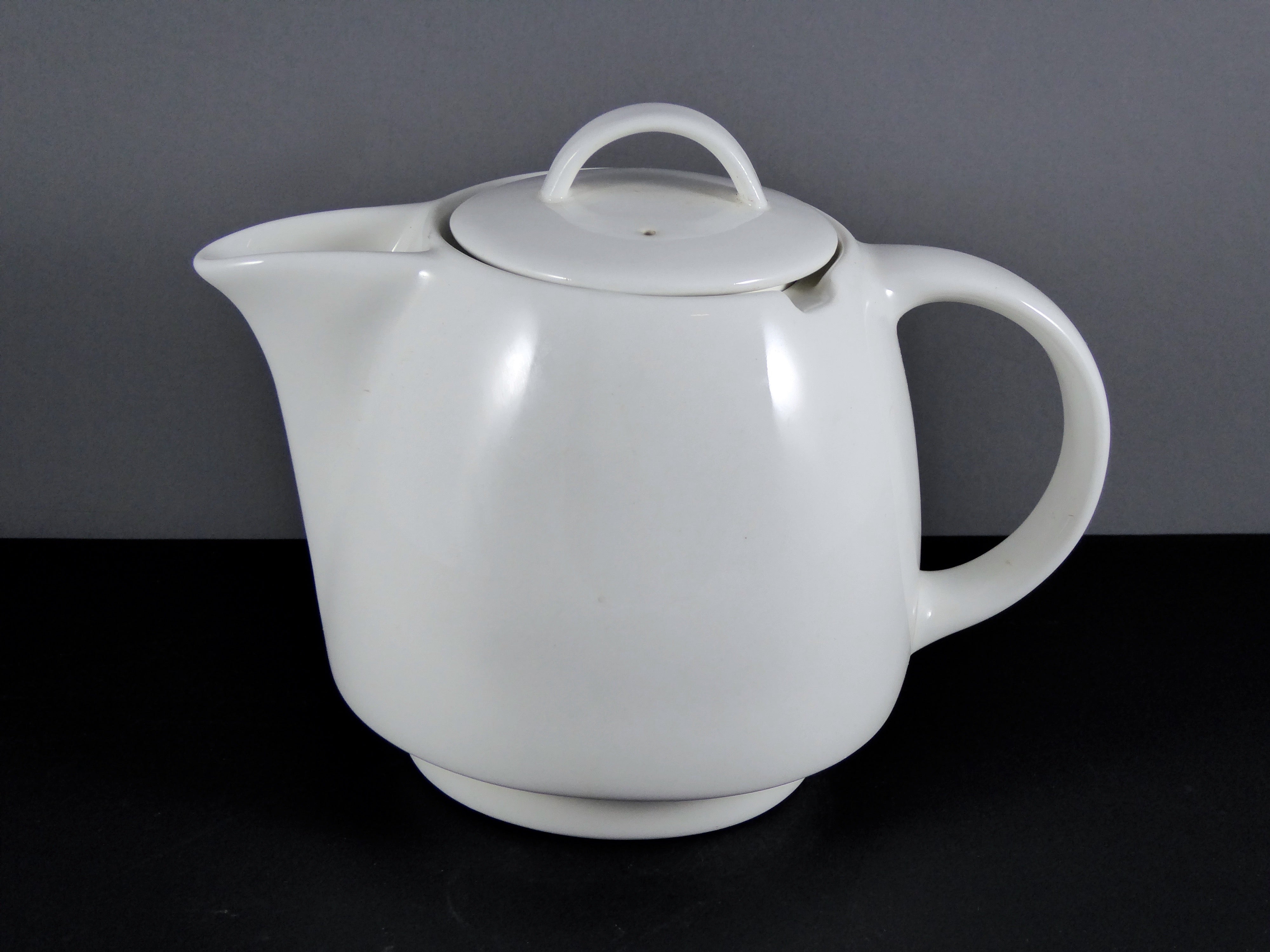 Default Title - #4116 TEA POT (24 OZ.) - Medium - to - Large White Ceramic Teapot for Brewing and Serving Tea or Coffee