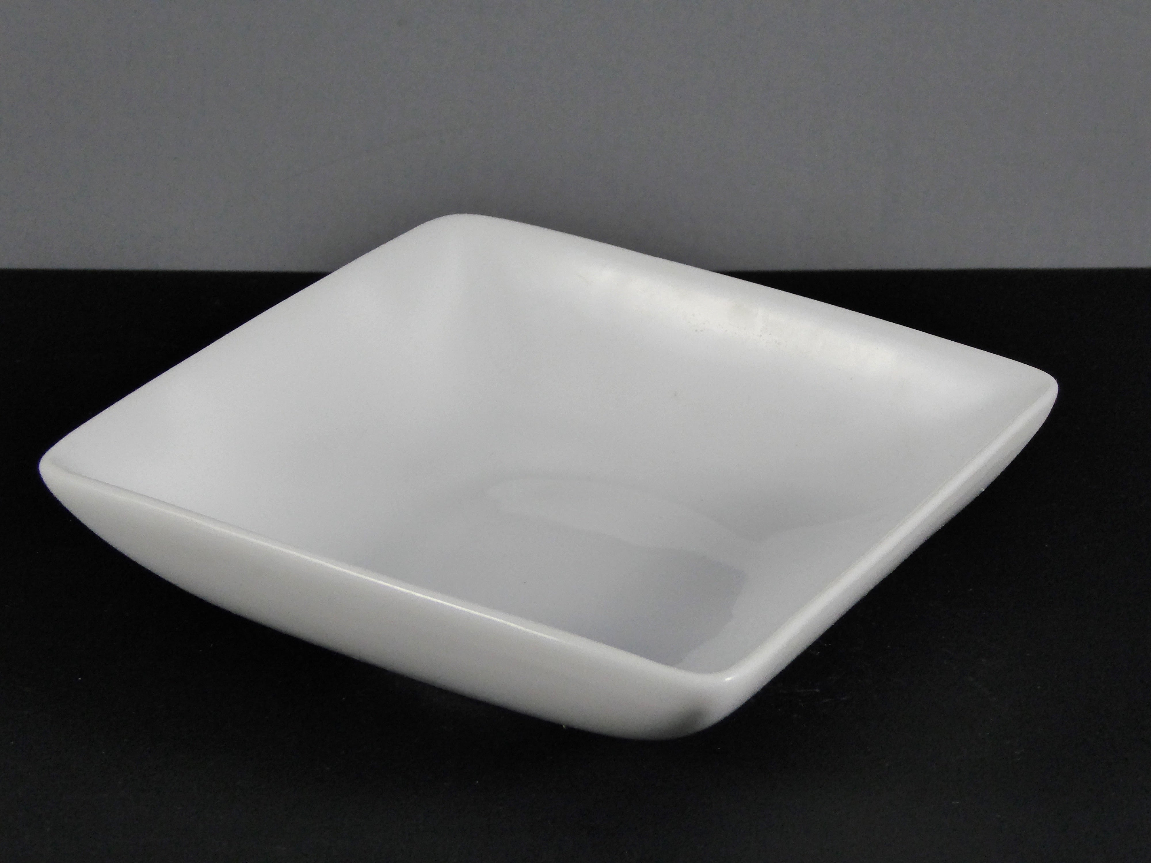 #4216 BOWL 4.5" X 1.25" SQUARE DEEP (8 OZ.) - High - Quality Ceramic/Porcelain Tableware for Small Servings and Decor