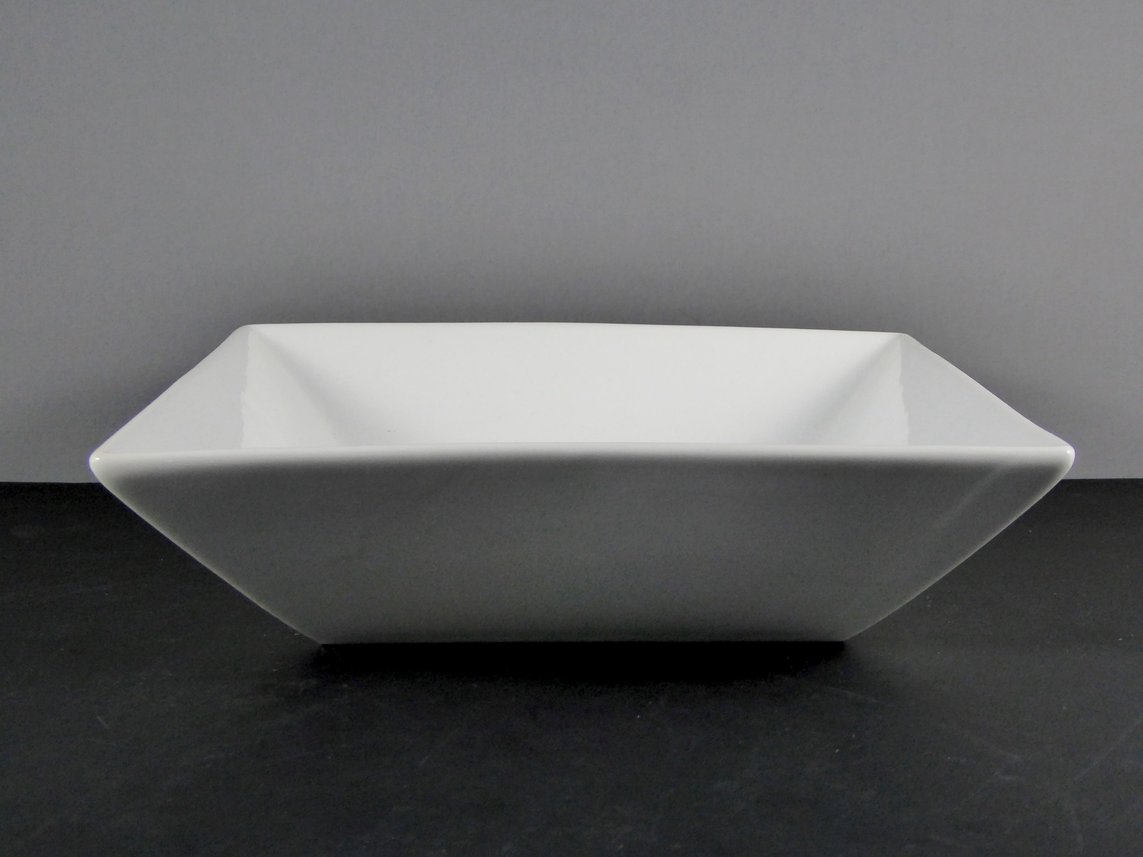 Default Title - #4402 Square Ceramic/Porcelain Bowl 8.5" X 2" Deep, 48 OZ., Ideal for Food Service & Decor