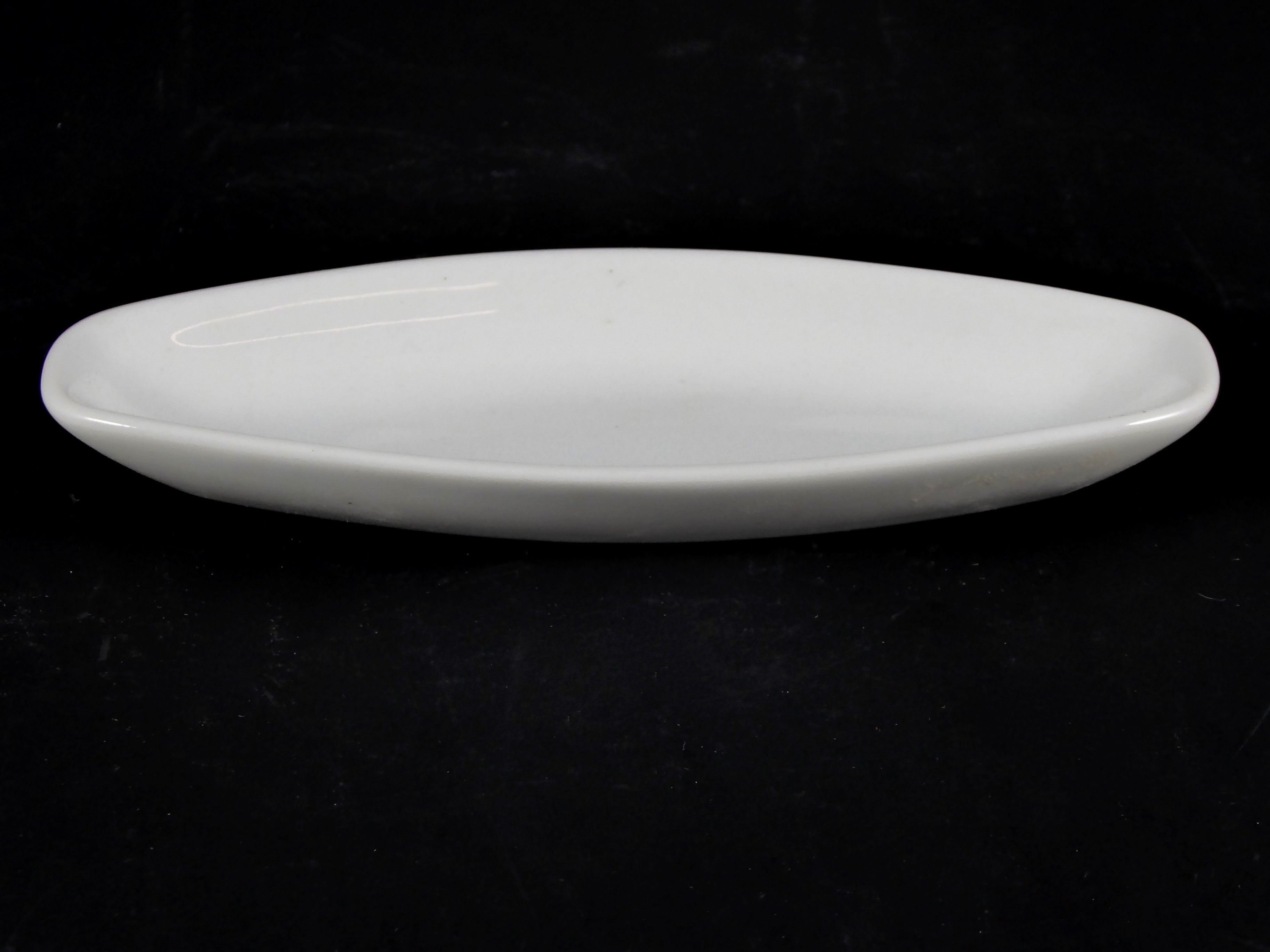 Default Title - #4406 BOWL 5.25" OVAL (2 OZ.) - Ceramic Boat - Shaped Dish for Food & Decor