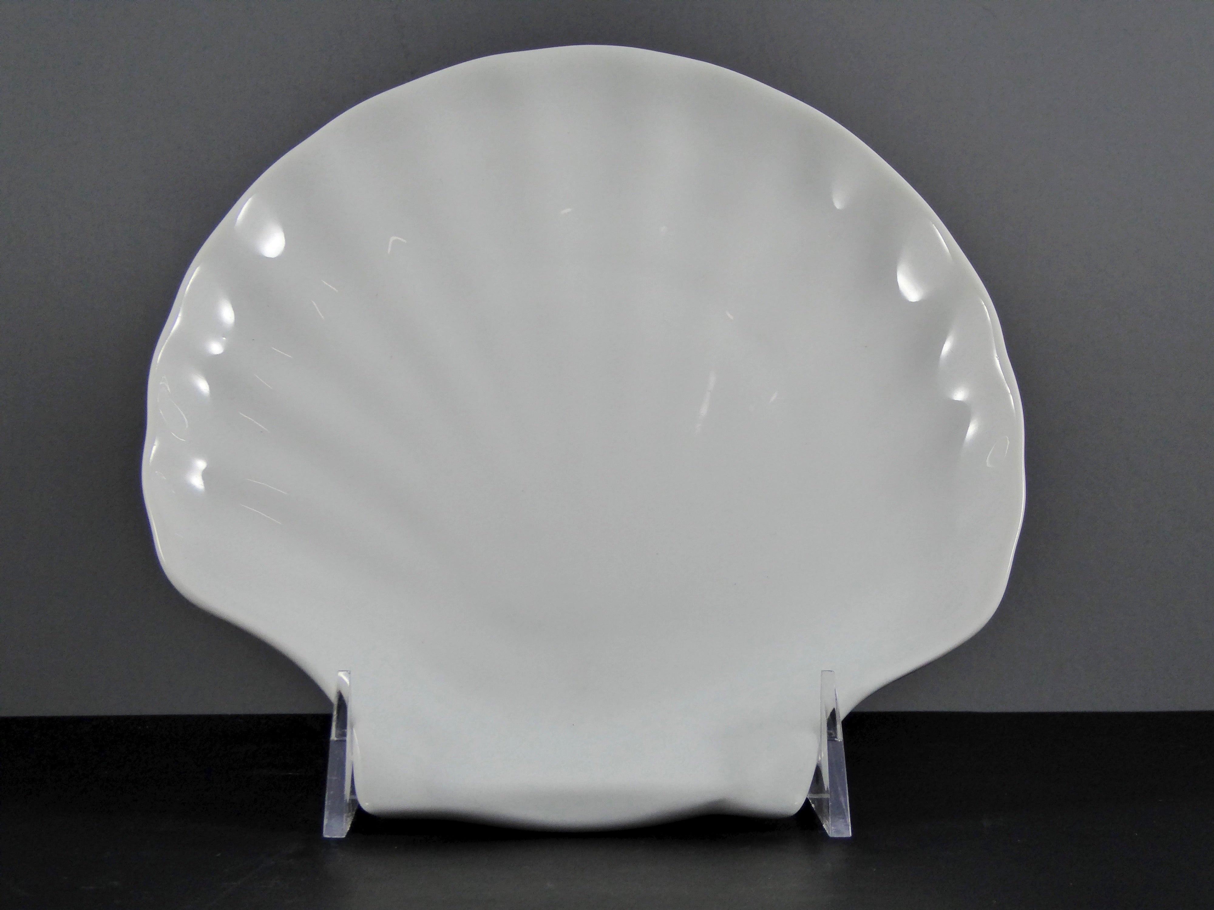 Default Title - #4613 DISH 7" SHELL, Ceramic/Porcelain Scallop - Shaped Dish for Decor & Function, 6 - 8 Inches, Sold by Case