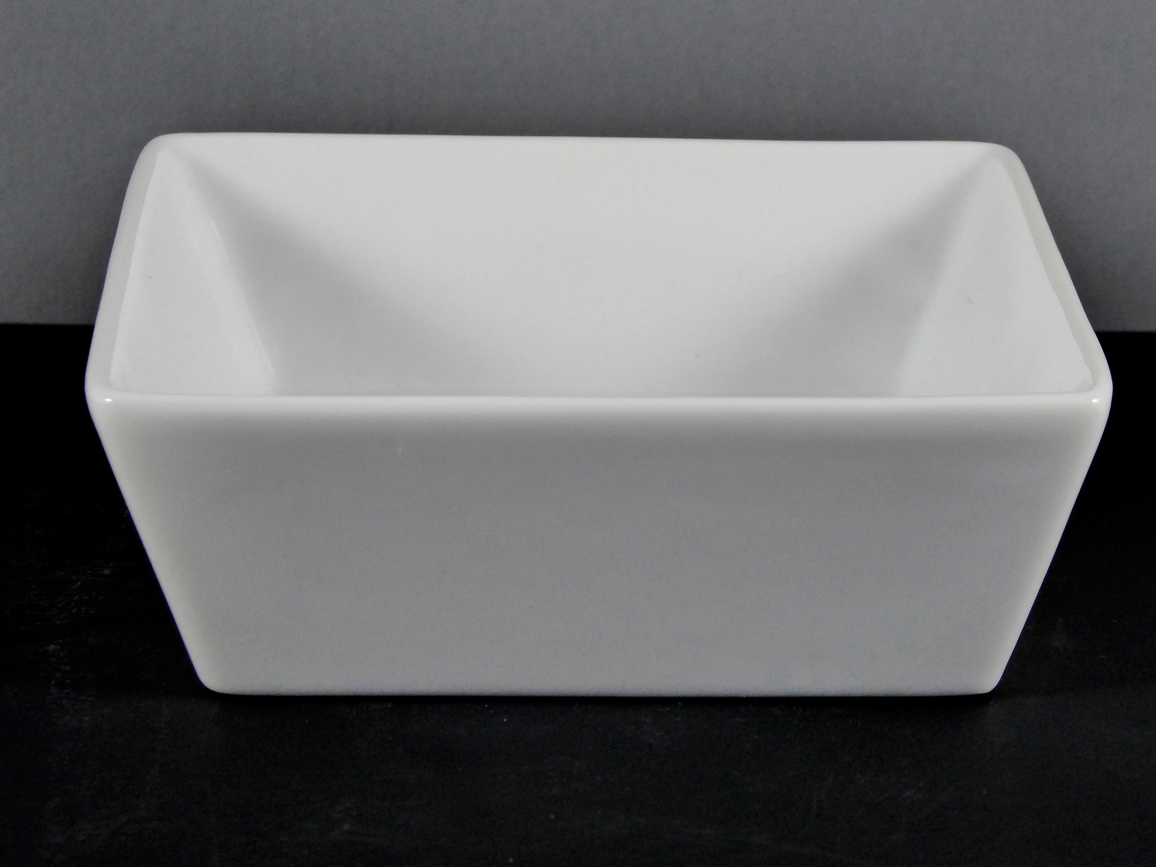 #5804 BOWL 5 X 1 75 SQUARE (10 OZ.) - High - Quality White Ceramic Dish for Food Service and Decor