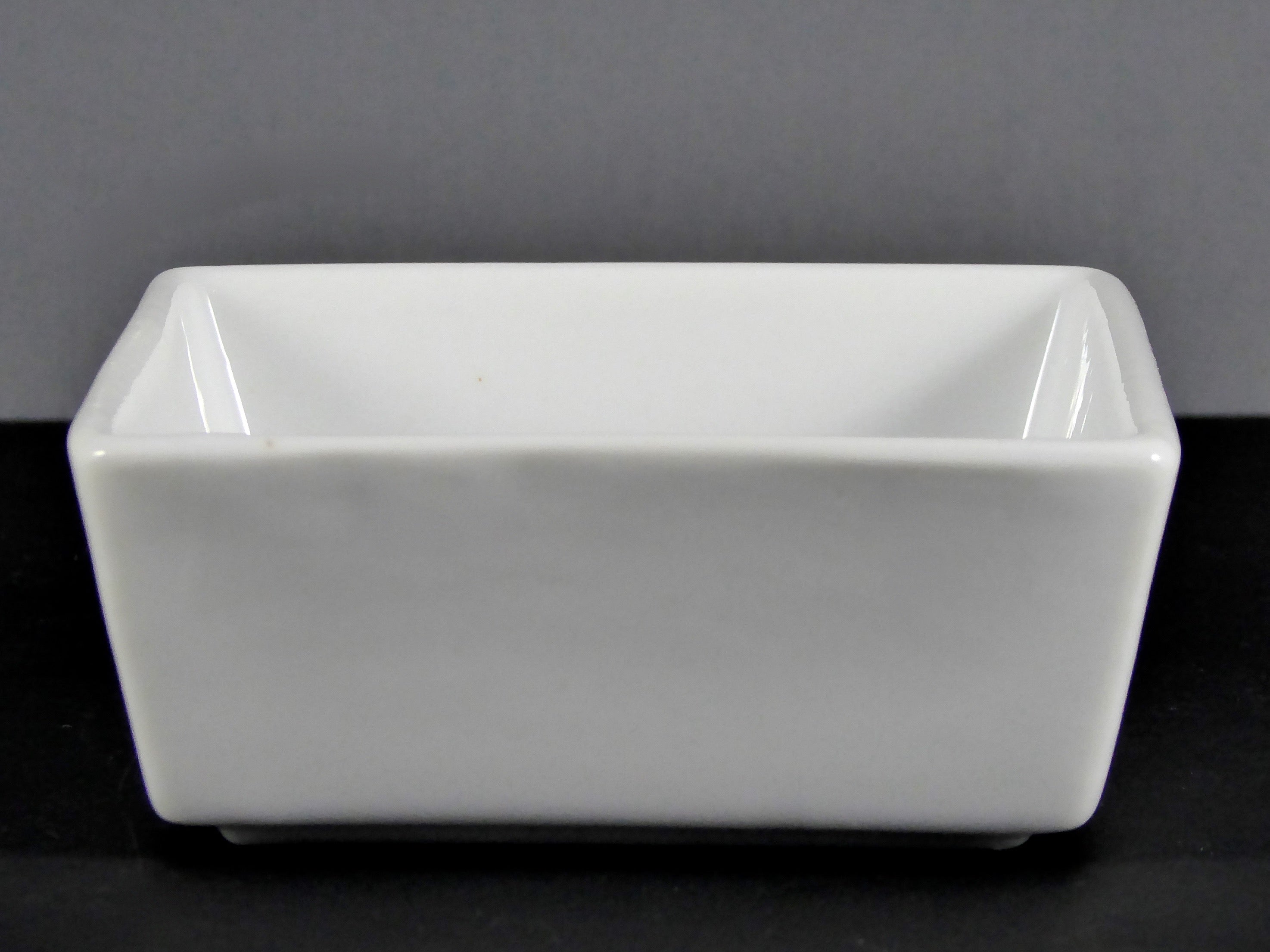 #5888 BOWL 3.5" SQUARE (4 OZ.) - Versatile White Ceramic Dish for Dining, Gardening & Storage