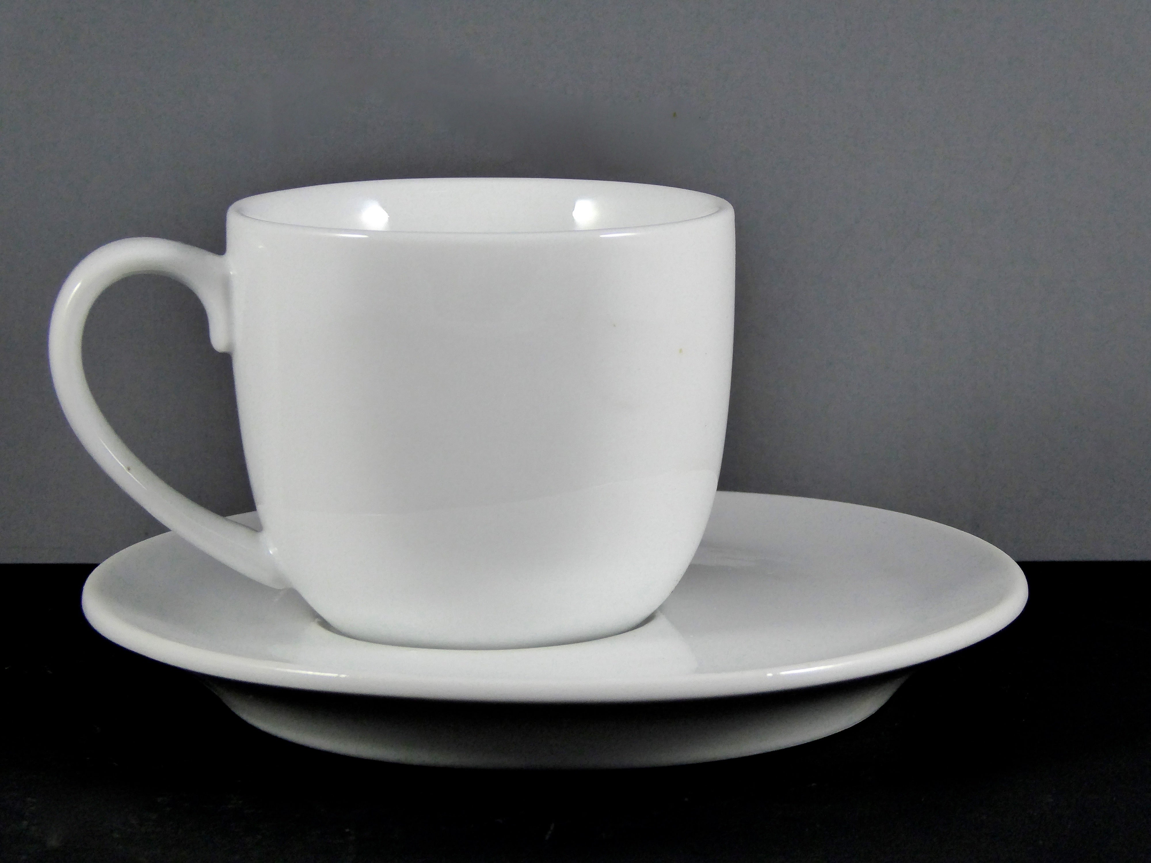 High - Quality #7582 White Ceramic 6 OZ. Cup & Saucer Set - Ideal for Hot Beverages, Sold by the Case