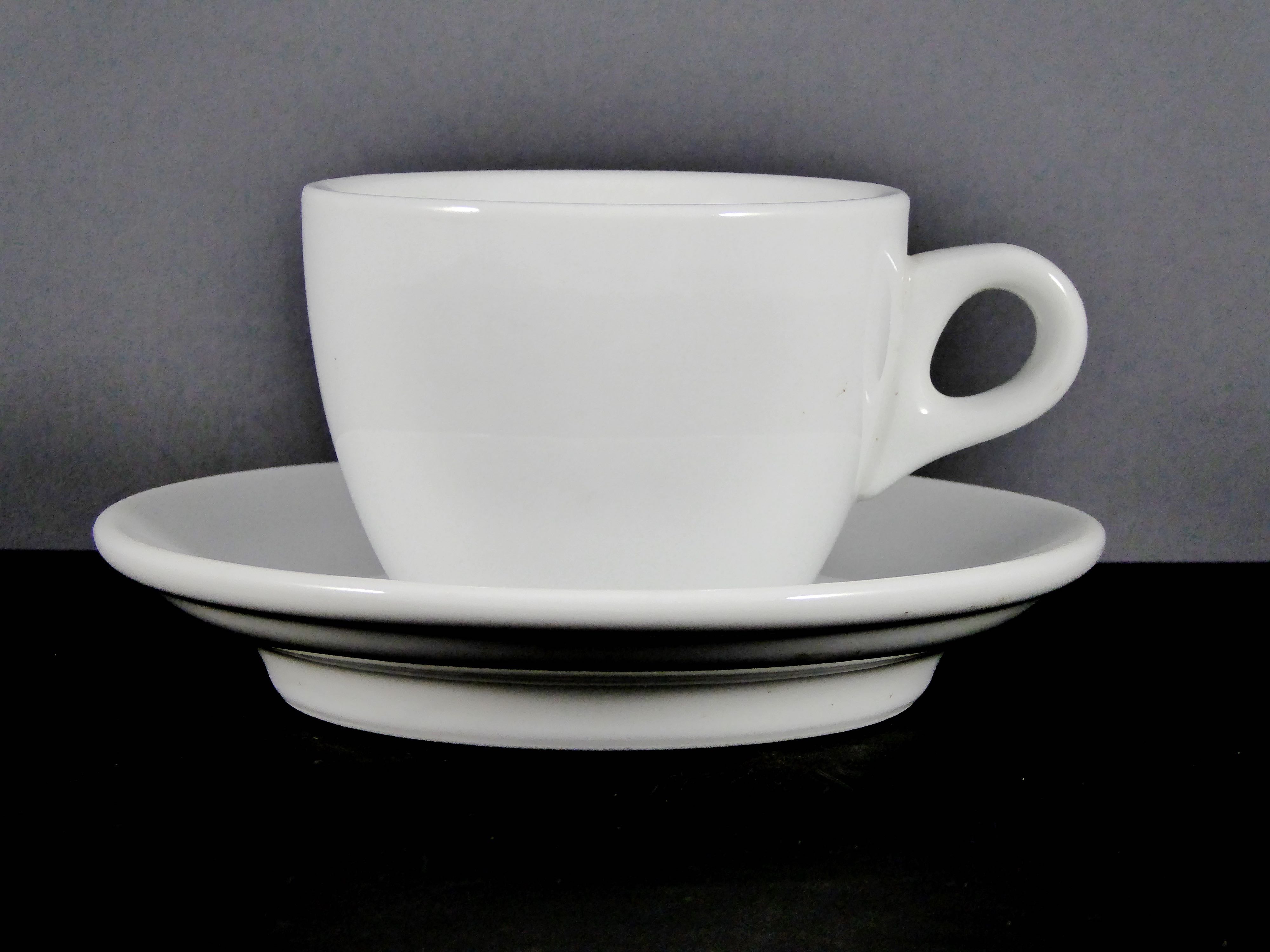 Default Title - #7688 6 OZ. White Ceramic Cup & Saucer Set for Hot Beverages, Ideal for Café, Home & Formal Dining, Sold by the Case