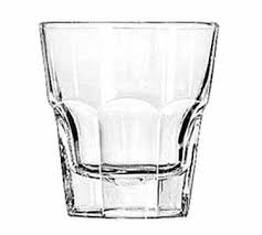 #15660 STACKABLE ROCKS GLASS (8 OZ.) – Clear Transparent Tumbler with Ribbed Sides for Everyday Beverages